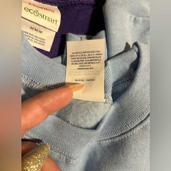 Bundle of 2 Ecosmart Hanes crewneck sweaters- size m - Picture 5 of 11